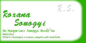 roxana somogyi business card